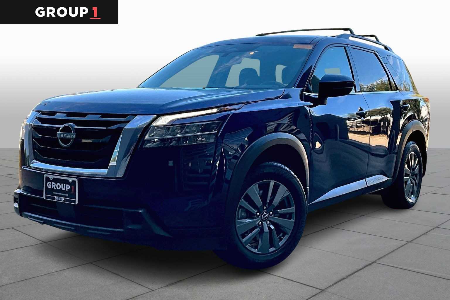 2022 Nissan Pathfinder SV Deep Ocean Blue Pearl at Tomball Ford