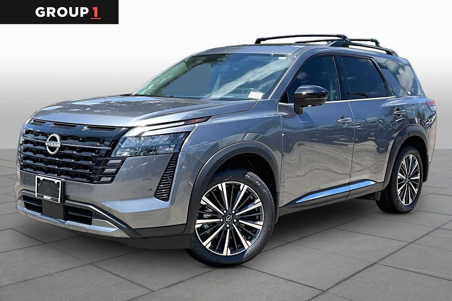 2026 Nissan Pathfinder Platinum Gun Metallic at Sterling McCall Nissan