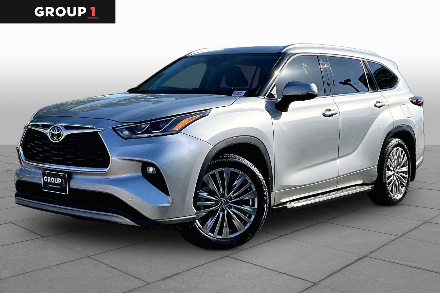 2024 Toyota Highlander Platinum Celestial Silver Metallic at AutoNation Chrysler Jeep Dodge Ram Spring
