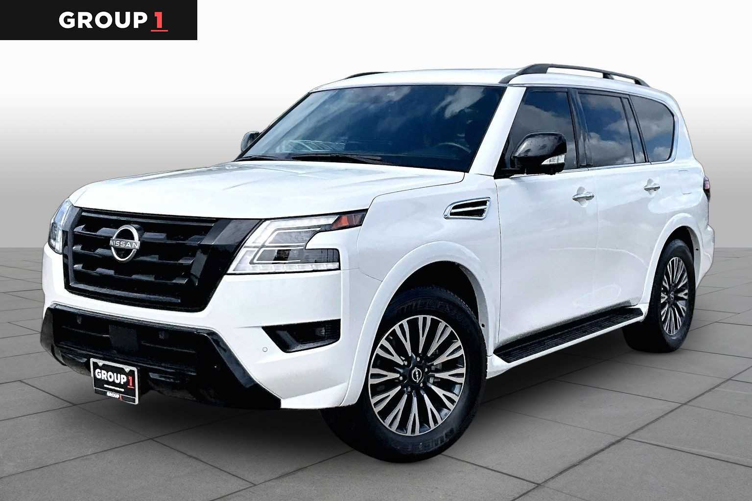 2023 Nissan Armada SL Aspen White Tricoat at AutoNation USA Katy
