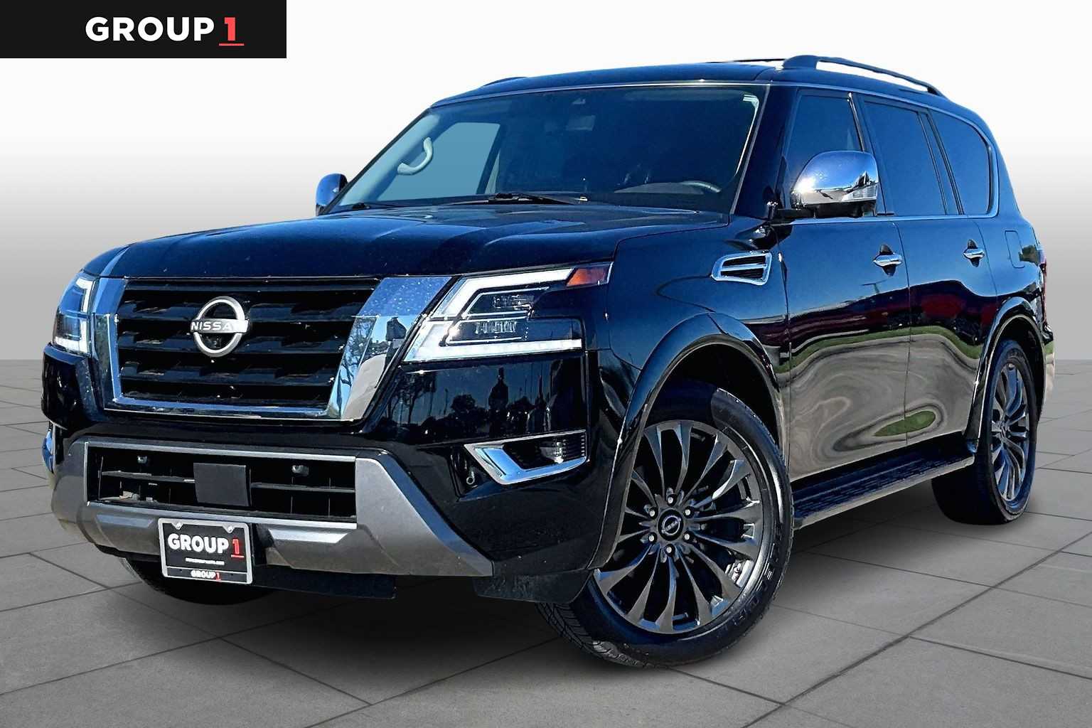 2023 Nissan Armada Platinum Super Black at Mercedes-Benz of Houston North