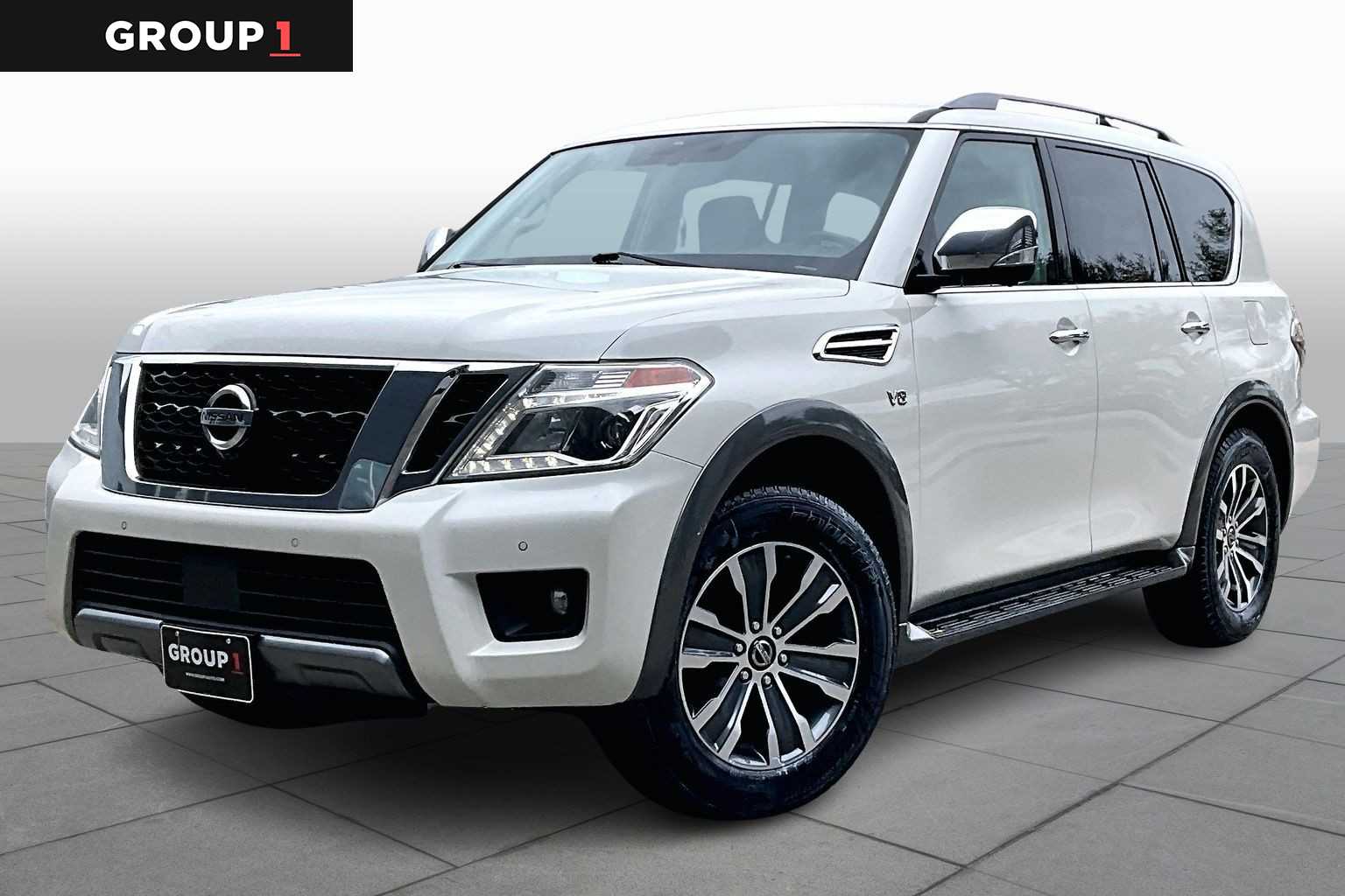 2019 Nissan Armada SL Pearl White Tricoat at Honda of Clear Lake