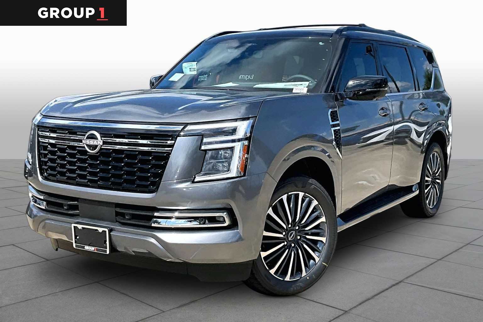 2026 Nissan Armada Platinum Reserve Gun Metallic/Super Black at Sterling McCall Nissan