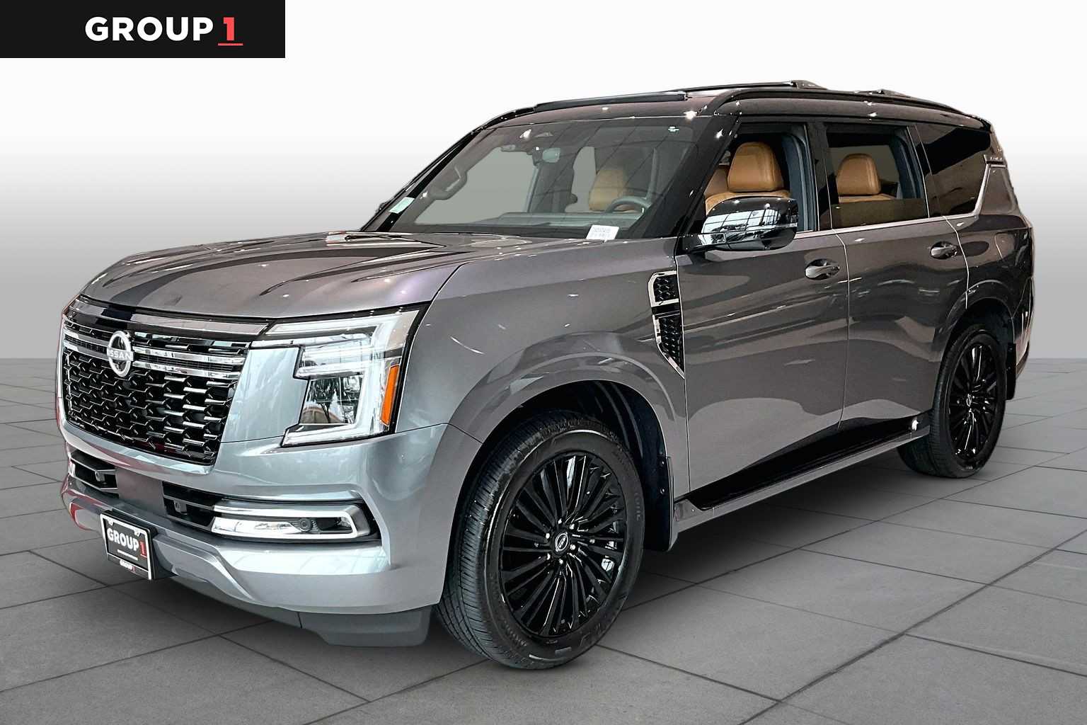 2026 Nissan Armada Platinum Reserve Gun Metallic/Super Black at Sterling McCall Nissan