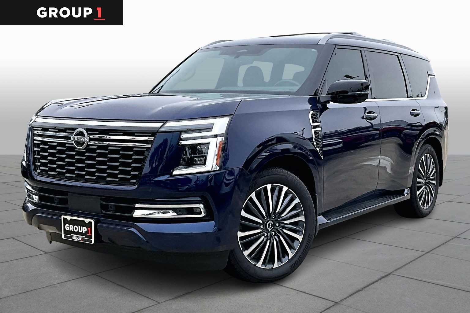 2025 Nissan Armada Platinum Reserve Deep Ocean Blue Pearl at Sterling McCall Nissan