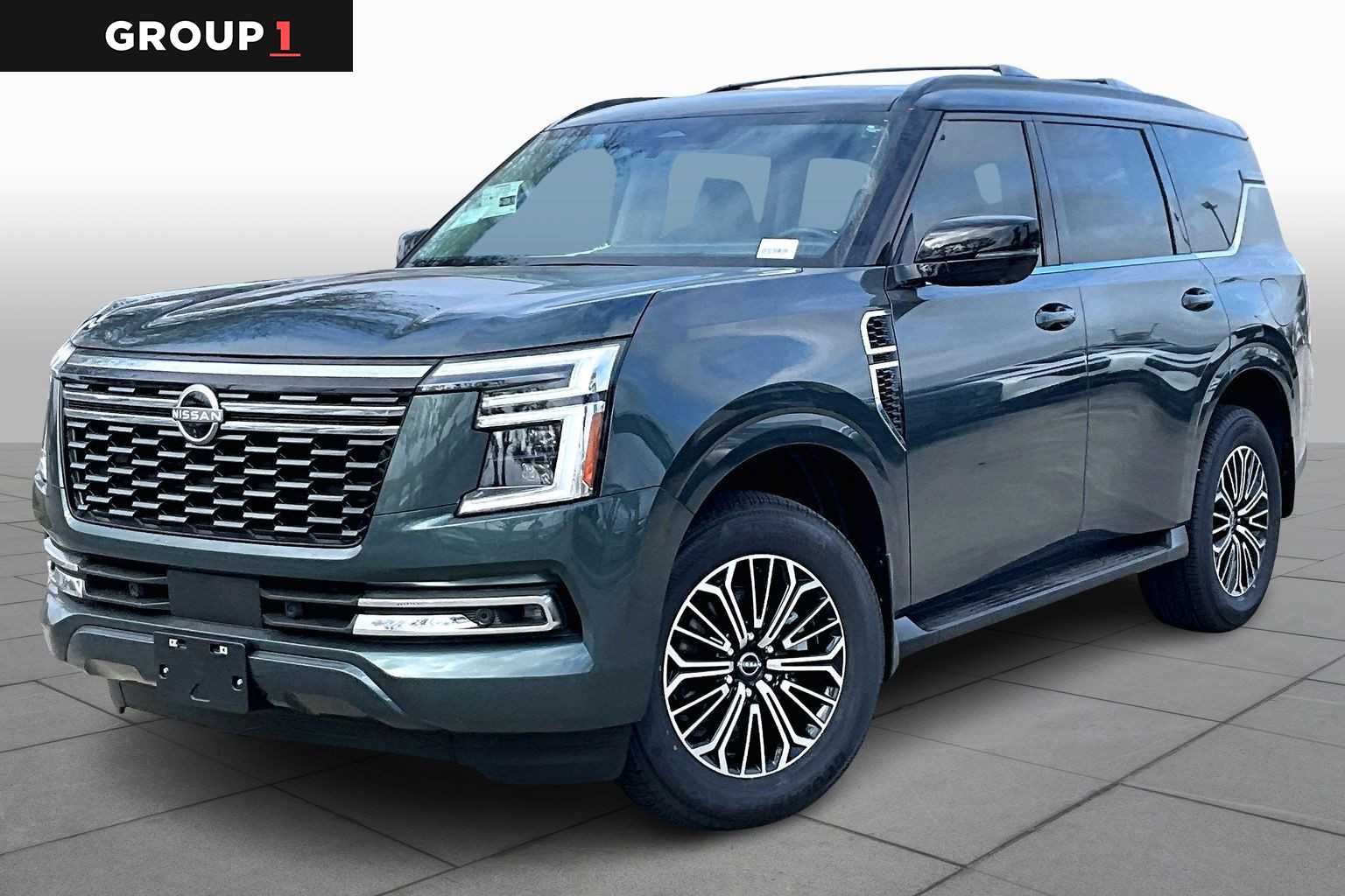 2026 Nissan Armada Platinum Alpine Metallic/Super Black at Sterling McCall Nissan