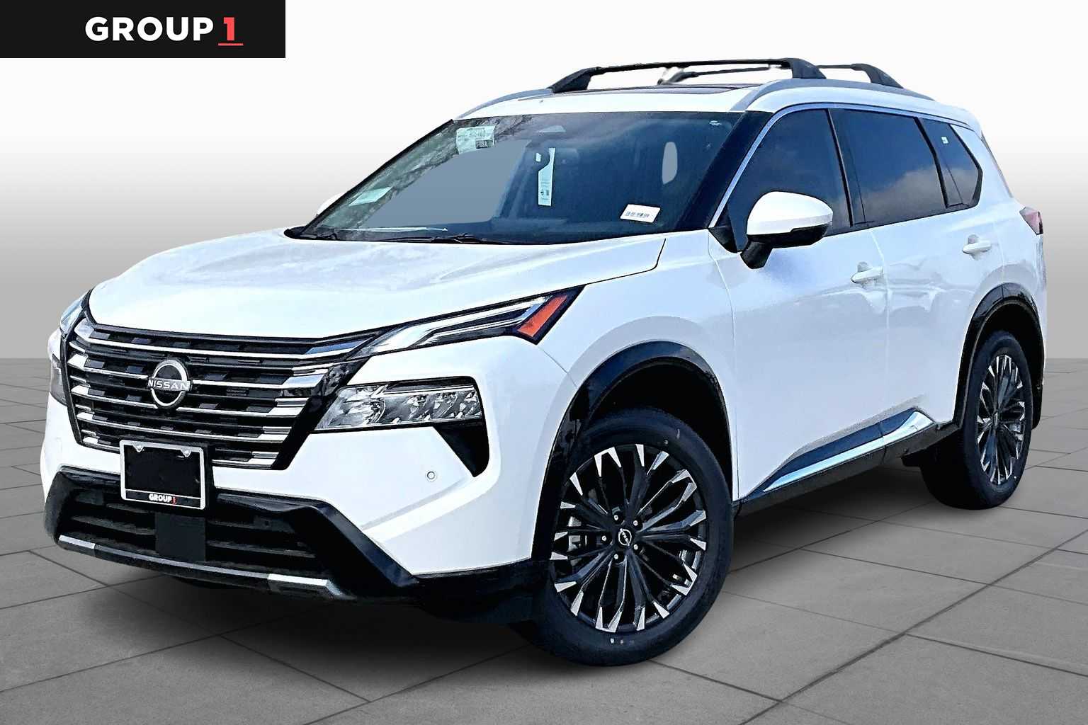 2026 Nissan Rogue Platinum Everest White Pearl Tricoat at AutoNation Chrysler Jeep Dodge Ram Spring