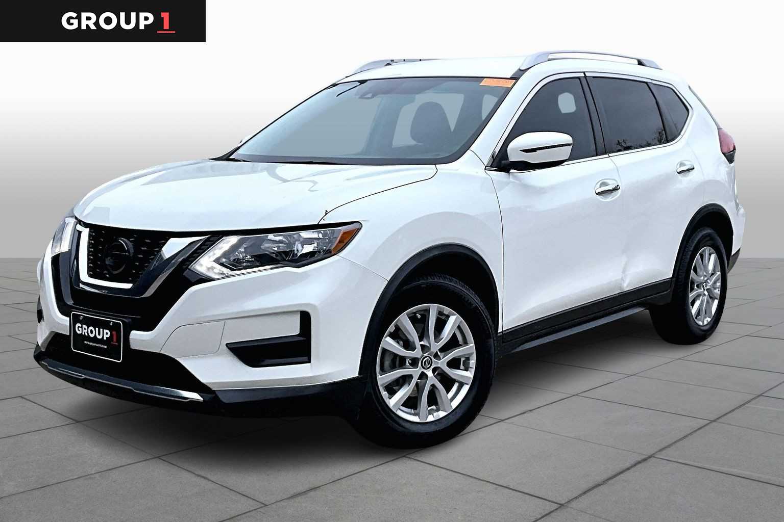 2020 Nissan Rogue SV Glacier White at Sterling McCall Nissan