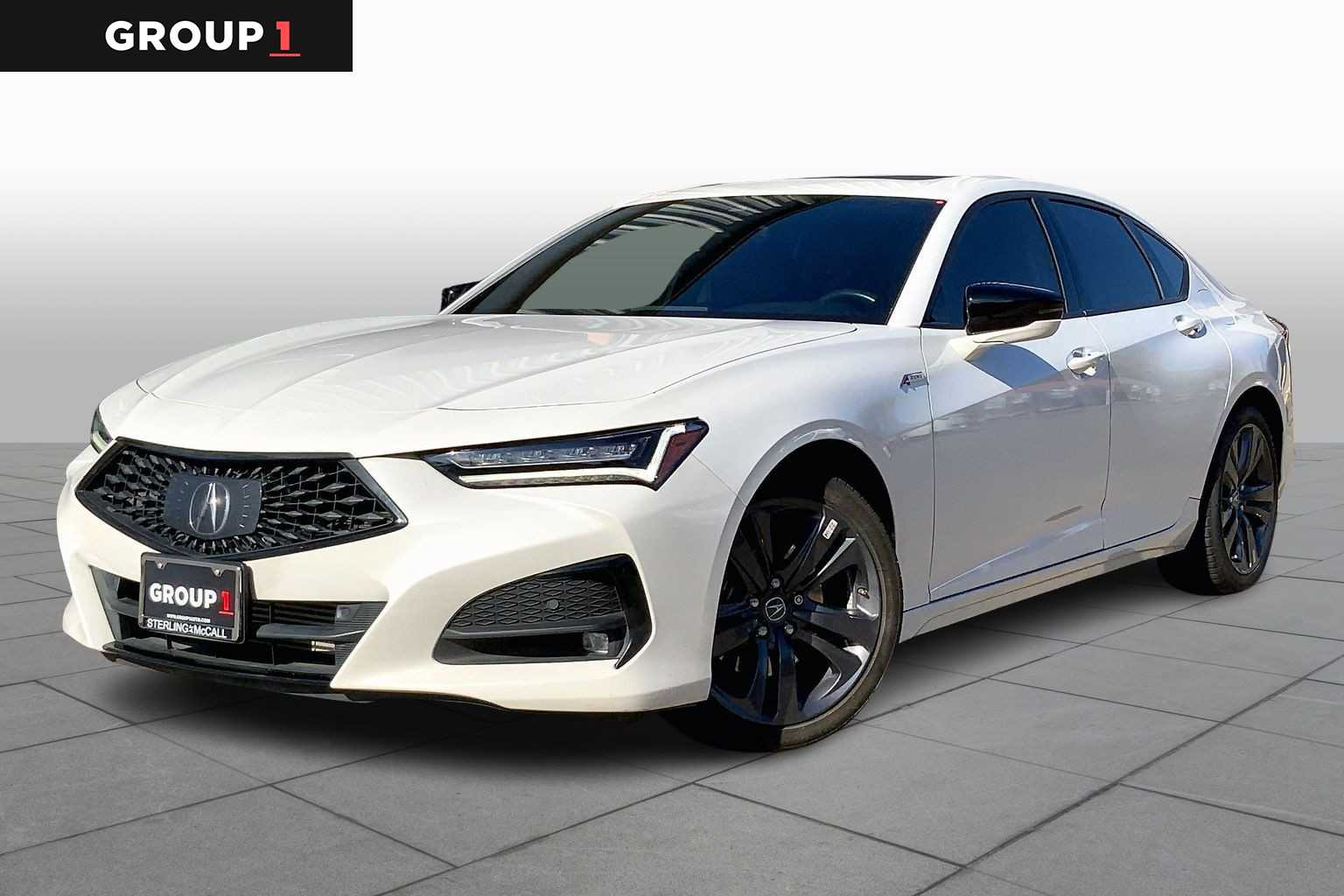 2022 Acura TLX w/A-Spec Package Platinum White Pearl at Sterling McCall Acura