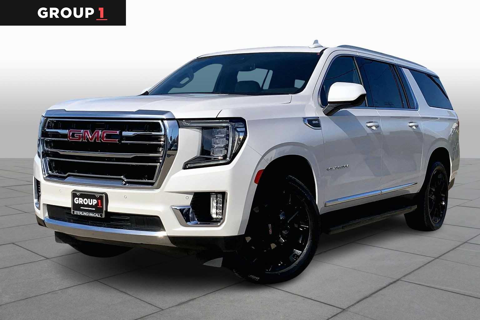 2023 GMC Yukon XL SLT White Frost Tricoat at AutoNation USA Katy