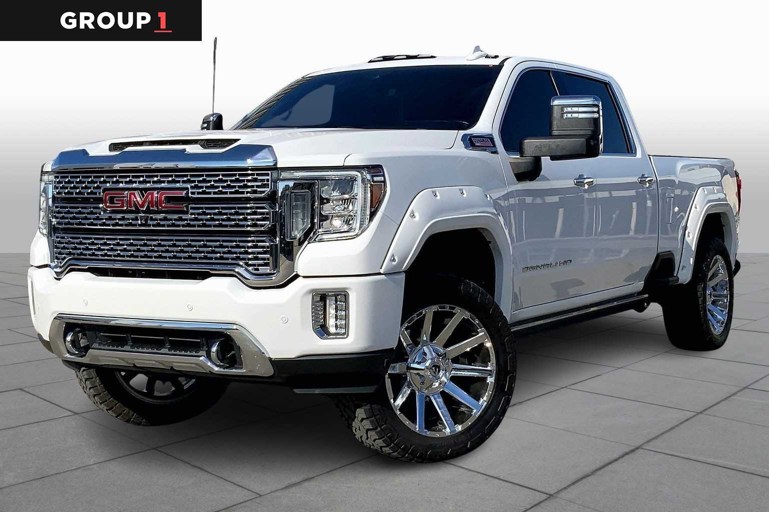 2021 GMC Sierra 2500HD Denali Summit White at Texan GMC Buick