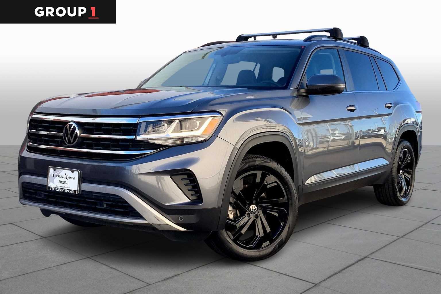 2022 Volkswagen Atlas 2.0T SE w/Technology Platinum Gray Metallic at Texan GMC Buick