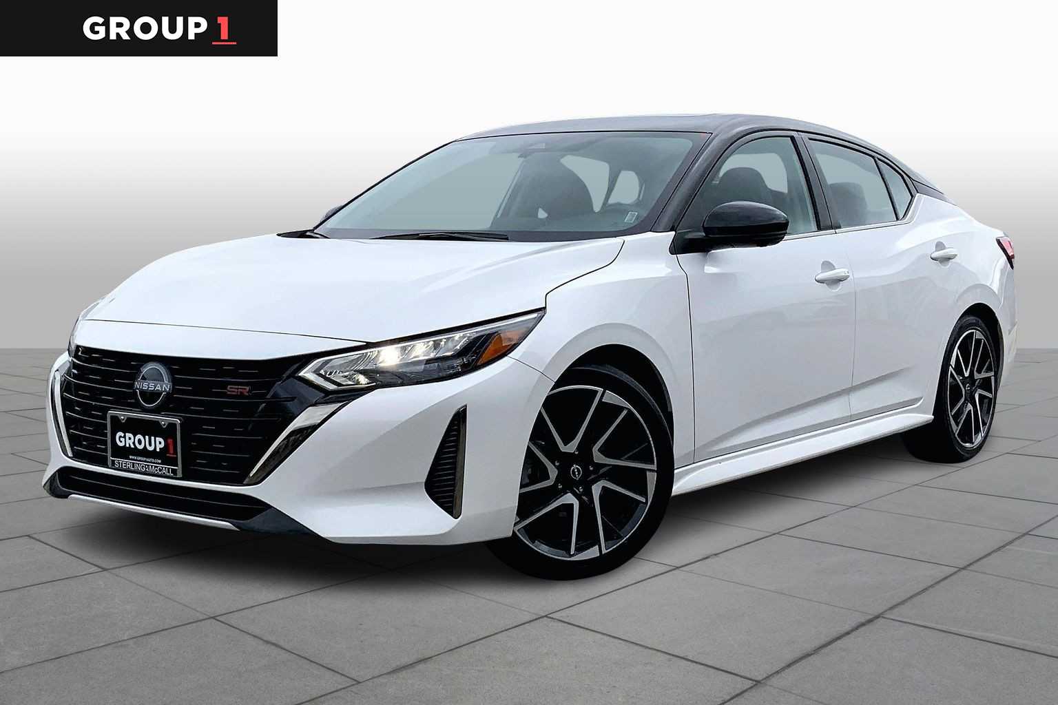 2024 Nissan Sentra SR Aspen White Tricoat/Super Black at Sterling McCall Acura