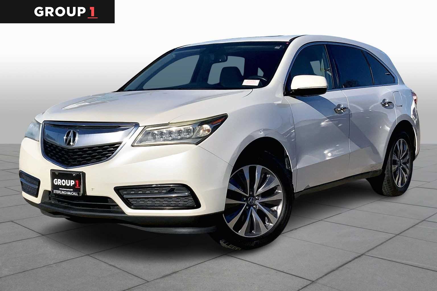 2014 Acura MDX Tech Pkg White Diamond Pearl at AutoNation USA Houston