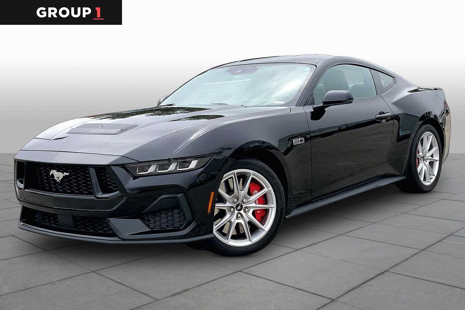 Shadow Black 2024 Ford Mustang Coupe Rear-Wheel Drive Automatic