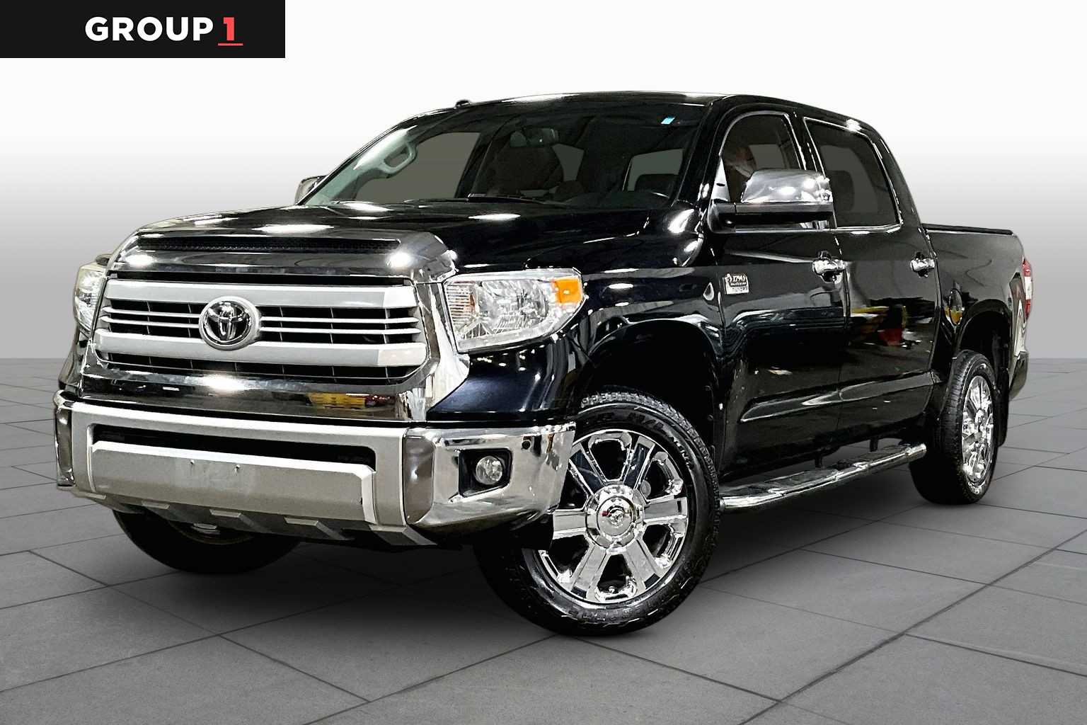 Black 2014 Toyota Tundra 1794 CrewMax 5.7L 4WD Pickup Truck Four-Wheel Drive 6-Speed Automatic