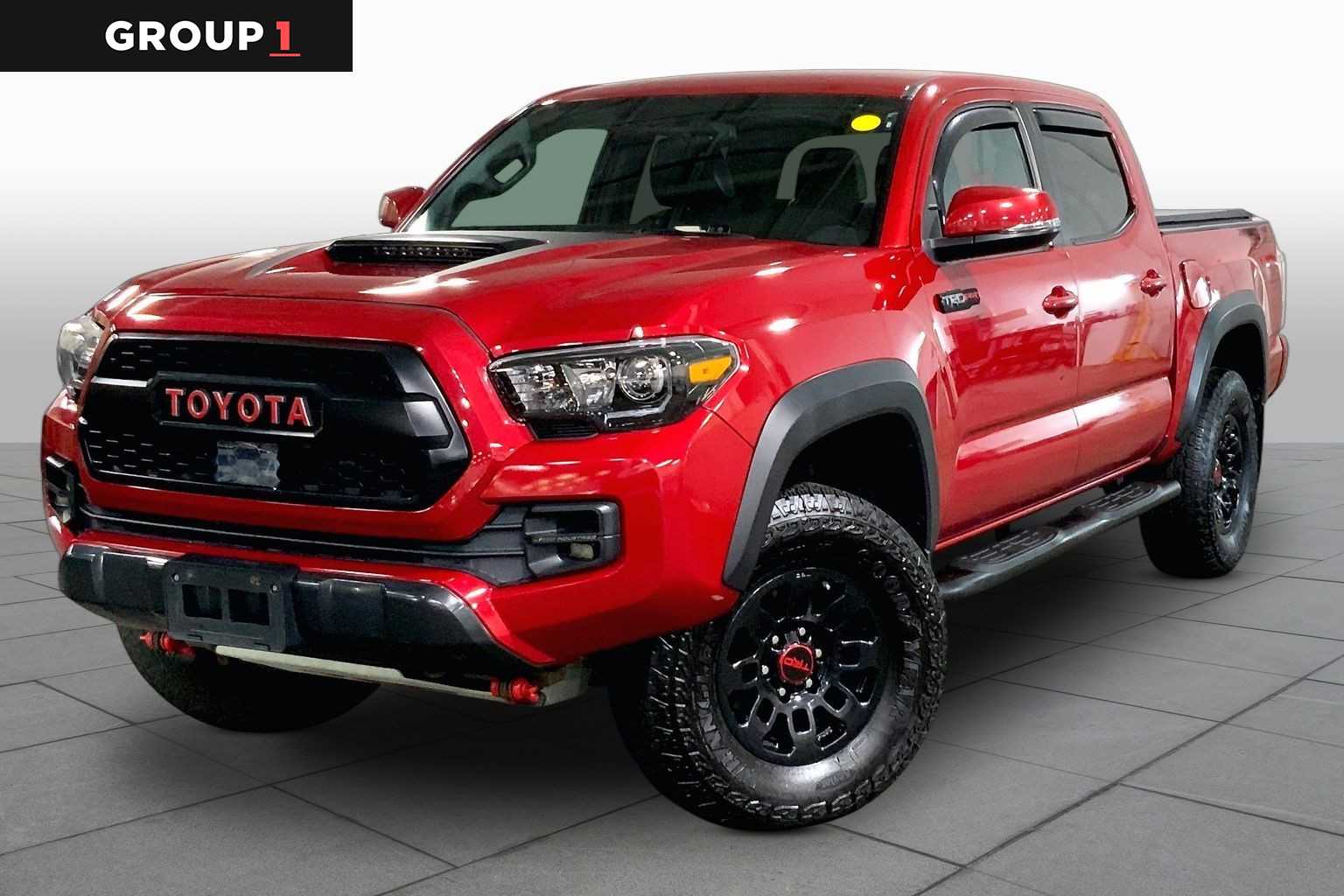Barcelona Red Metallic 2017 Toyota Tacoma Pickup Truck Four-Wheel Drive Automatic