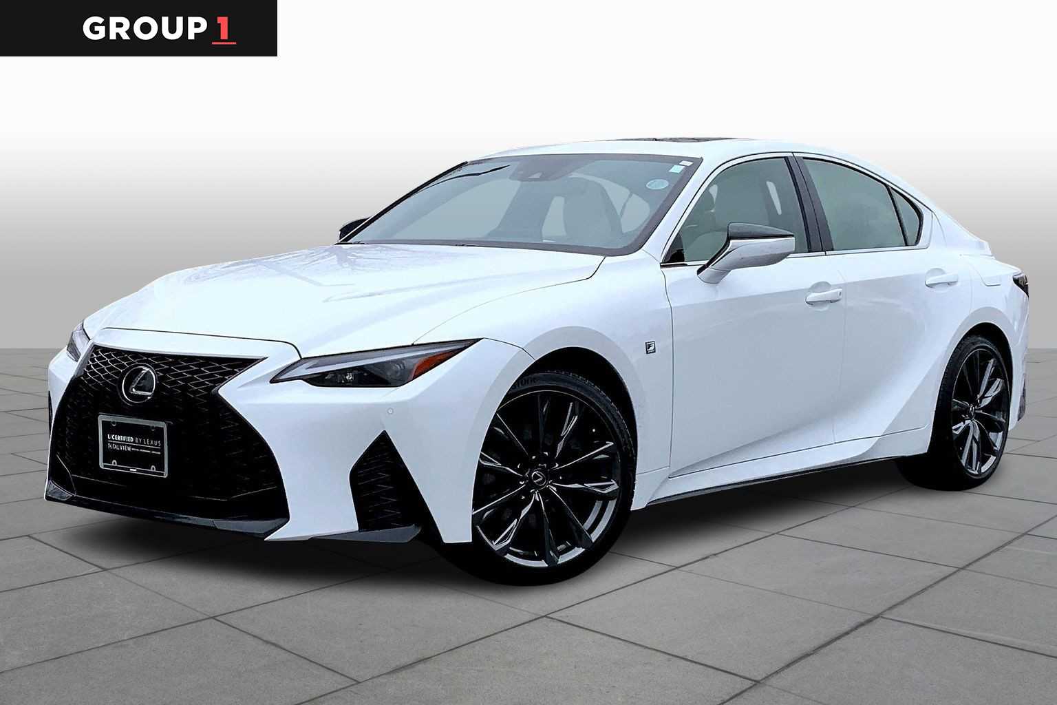 Ultra White 2024 Lexus IS 350 F Sport AWD Sedan All-Wheel Drive 6-Speed Automatic