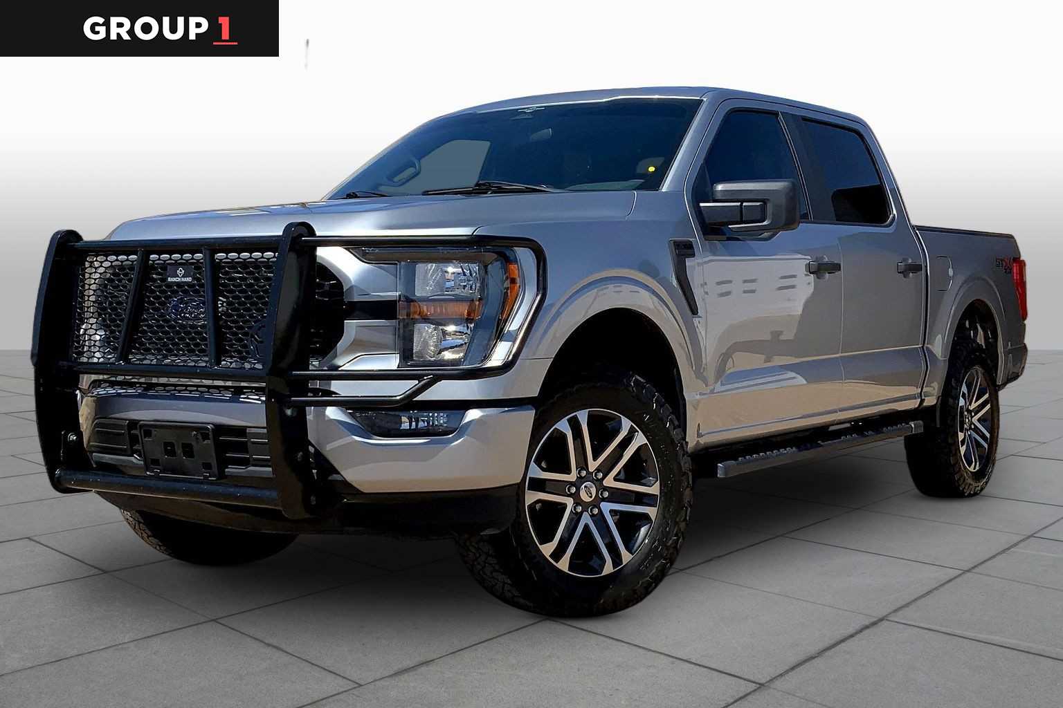 Iconic Silver Metallic 2023 Ford F-150 XL SuperCrew 4WD Pickup Truck Four-Wheel Drive Automatic