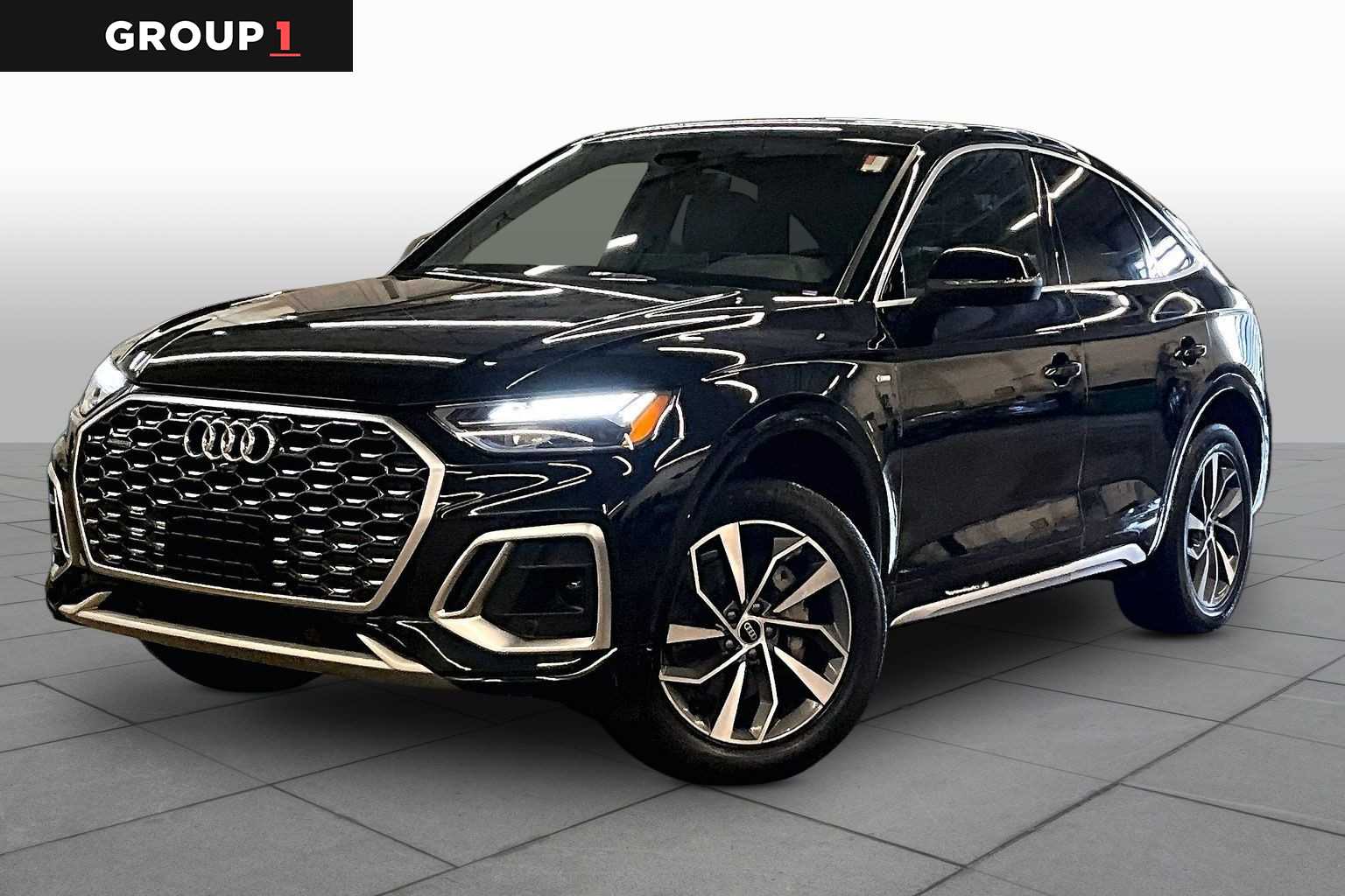 Mythos Black Metallic 2023 Audi Q5 Sportback quattro Premium Plus S Line 45 TFSI AWD Sedan All-Wheel Drive 7-Speed Automatic