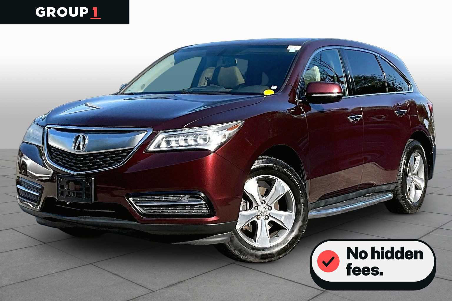 Dark Cherry Pearl 2015 Acura MDX SUV / Crossover All-Wheel Drive 6-Speed Automatic