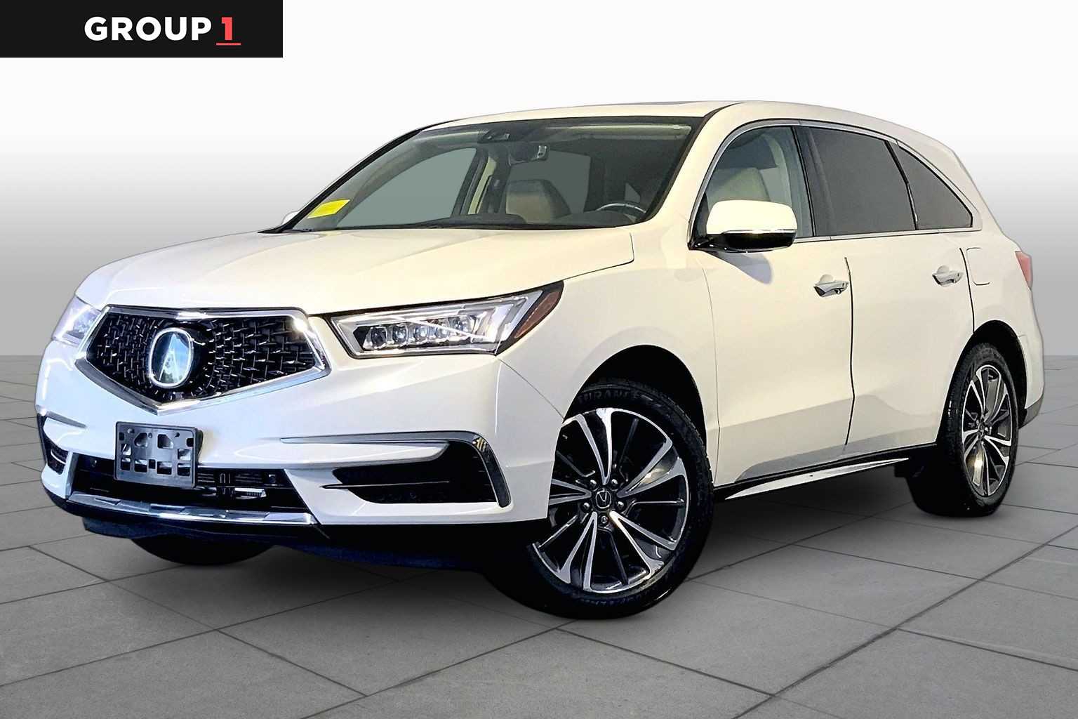 Platinum White Pearl 2020 Acura MDX SH-AWD with Technology Package SUV / Crossover All-Wheel Drive 9-Speed Automatic