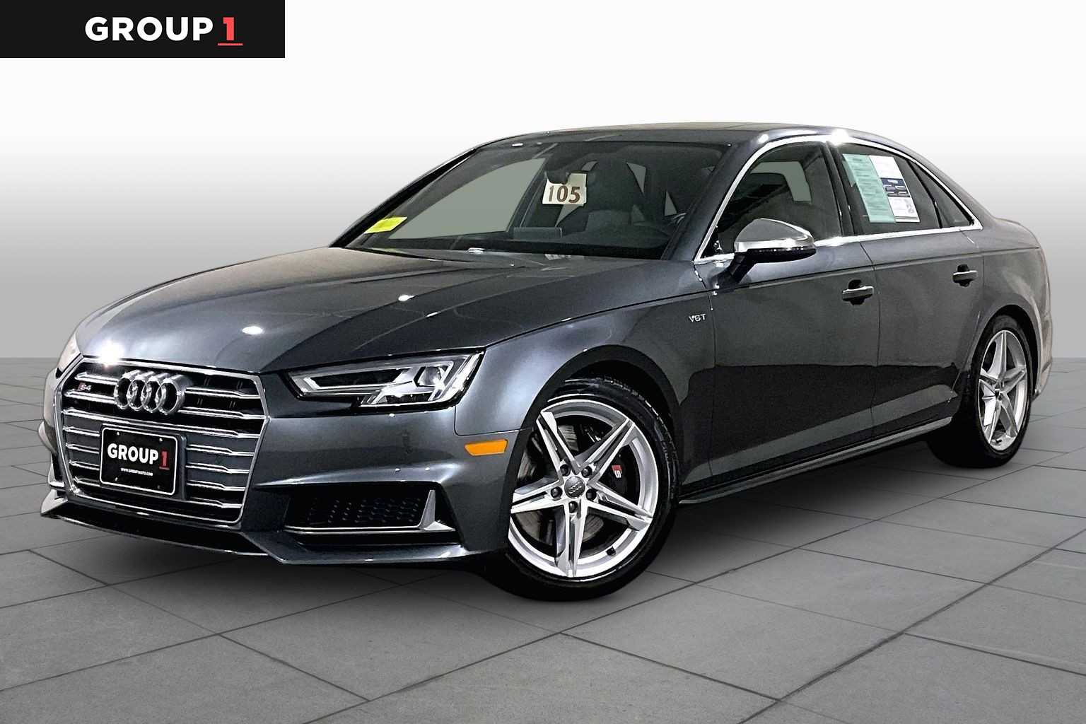 Gray 2018 Audi S4 Sedan All-Wheel Drive 8-Speed Automatic