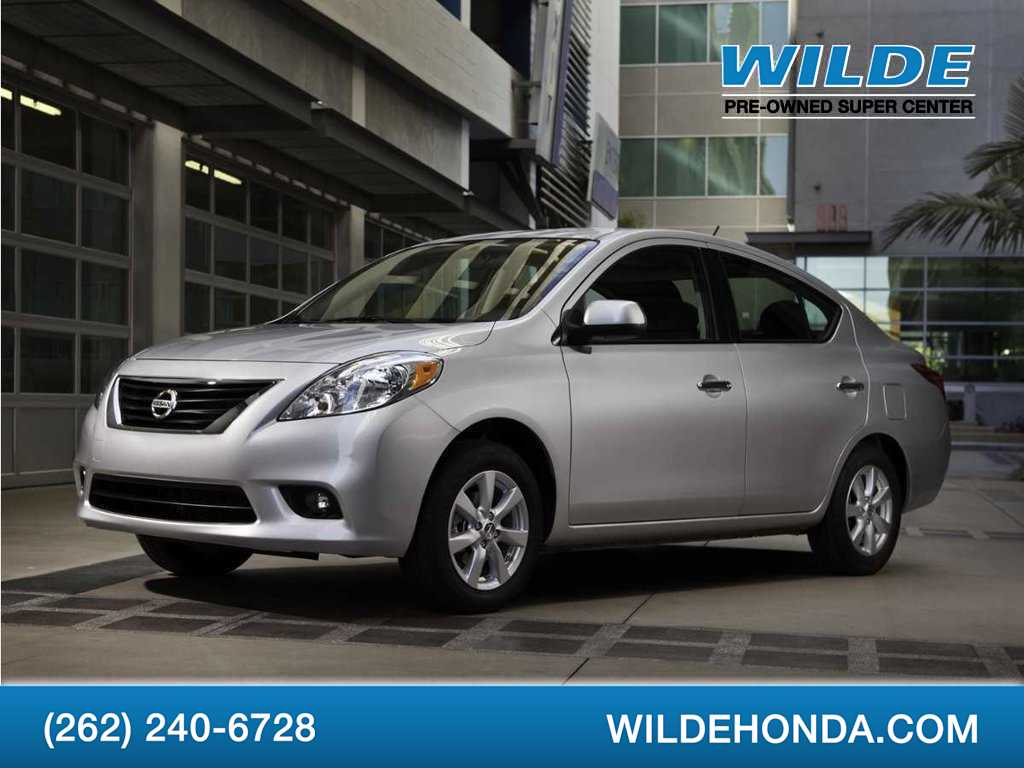 Super Black 2012 Nissan Versa Sedan Front-Wheel Drive Automatic