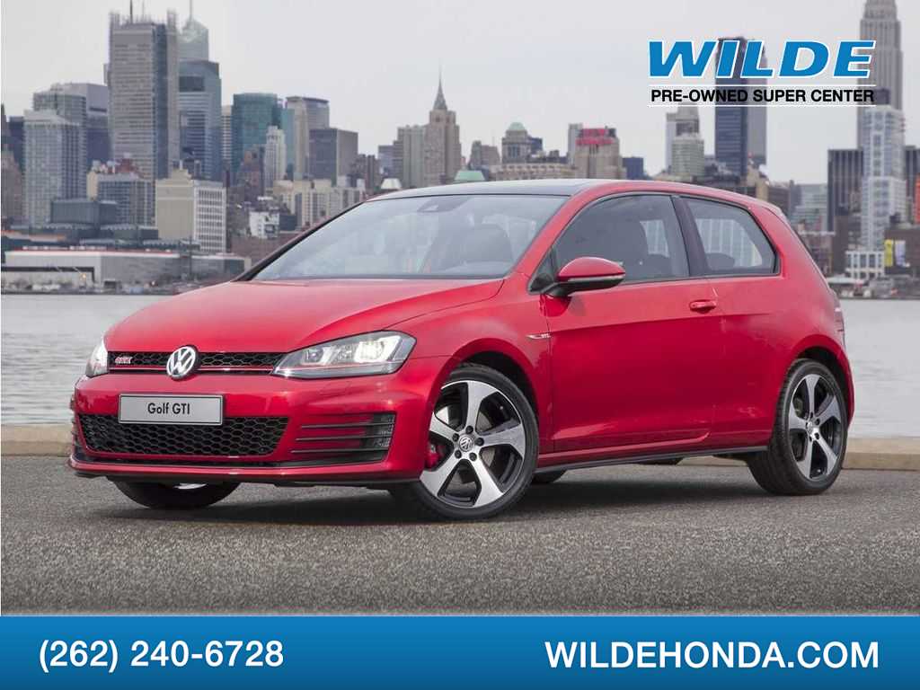 Red 2017 Volkswagen Golf GTI Hatchback Front-Wheel Drive 6-Speed Manual
