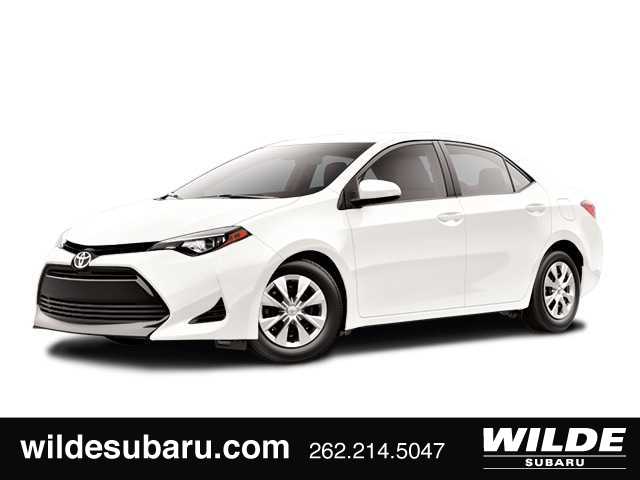 Super White 2018 Toyota Corolla Sedan Front-Wheel Drive Continuously Variable Transmission