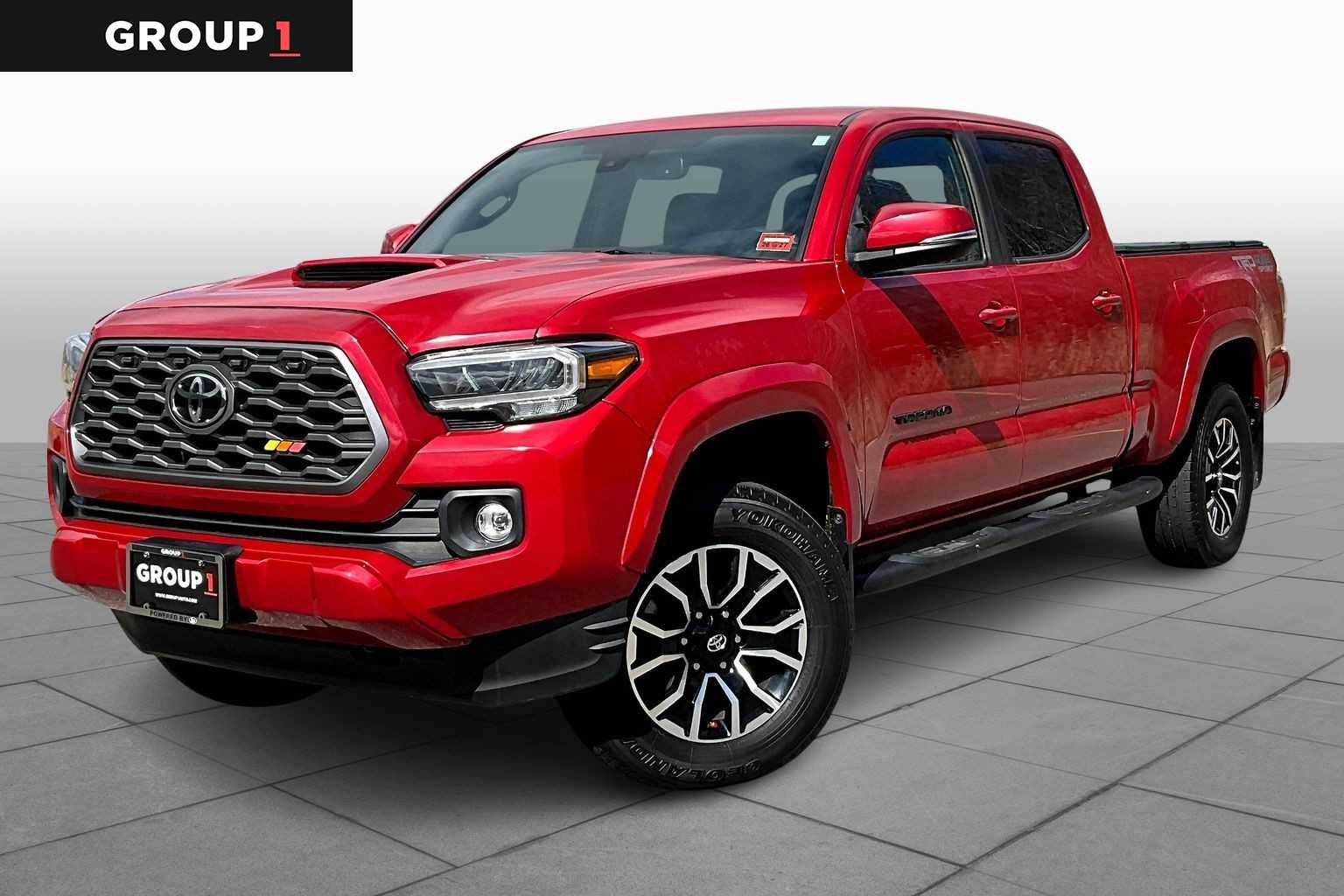 Barcelona Red Metallic 2021 Toyota Tacoma TRD Sport Double Cab LB 4WD Pickup Truck Four-Wheel Drive 6-Speed Automatic