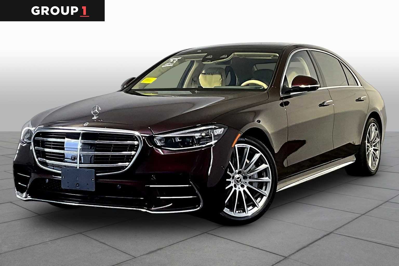 Rubellite Red 2023 Mercedes-Benz S-Class S 500 4MATIC AWD Sedan All-Wheel Drive 9-Speed Automatic