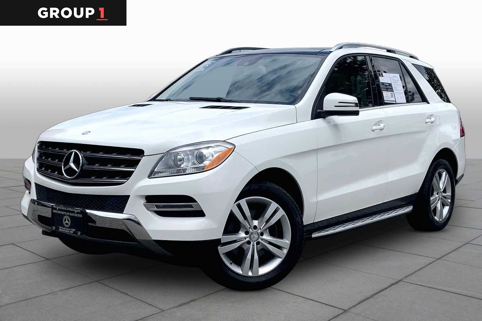 Polar White 2015 Mercedes-Benz M-Class ML 350 4MATIC SUV / Crossover All-Wheel Drive 7-Speed Automatic
