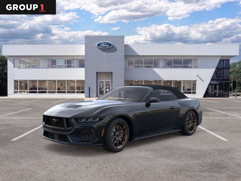 Shadow Black 2025 Ford Mustang Convertible Rear-Wheel Drive Automatic