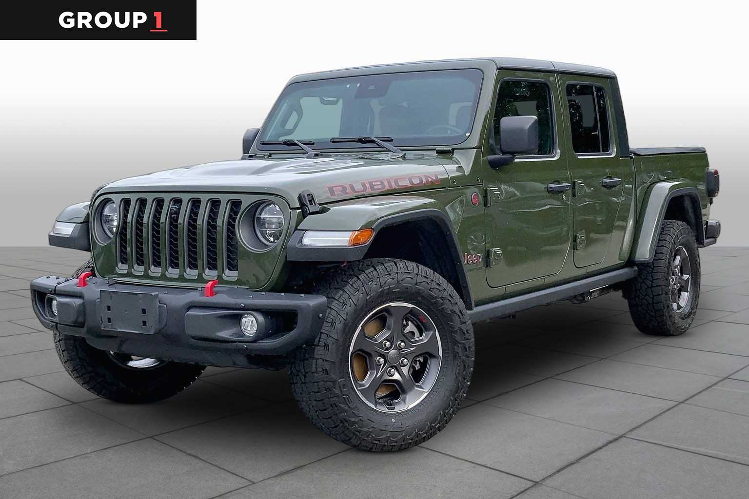 Sarge Green Clearcoat 2021 Jeep Gladiator Pickup Truck Four-Wheel Drive 6-Speed Manual