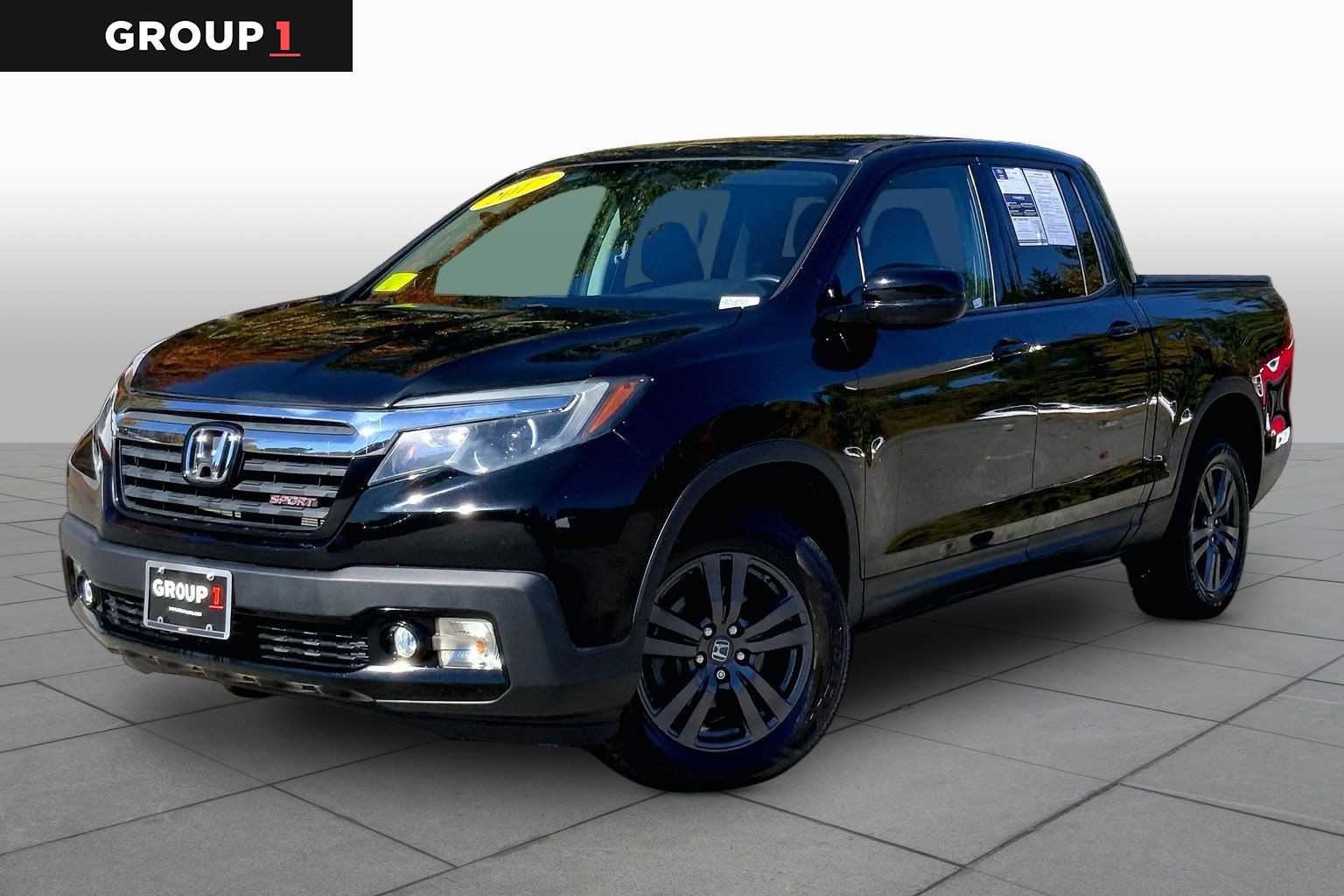 Crystal Black Pearl 2017 Honda Ridgeline Pickup Truck All-Wheel Drive 6-Speed Automatic