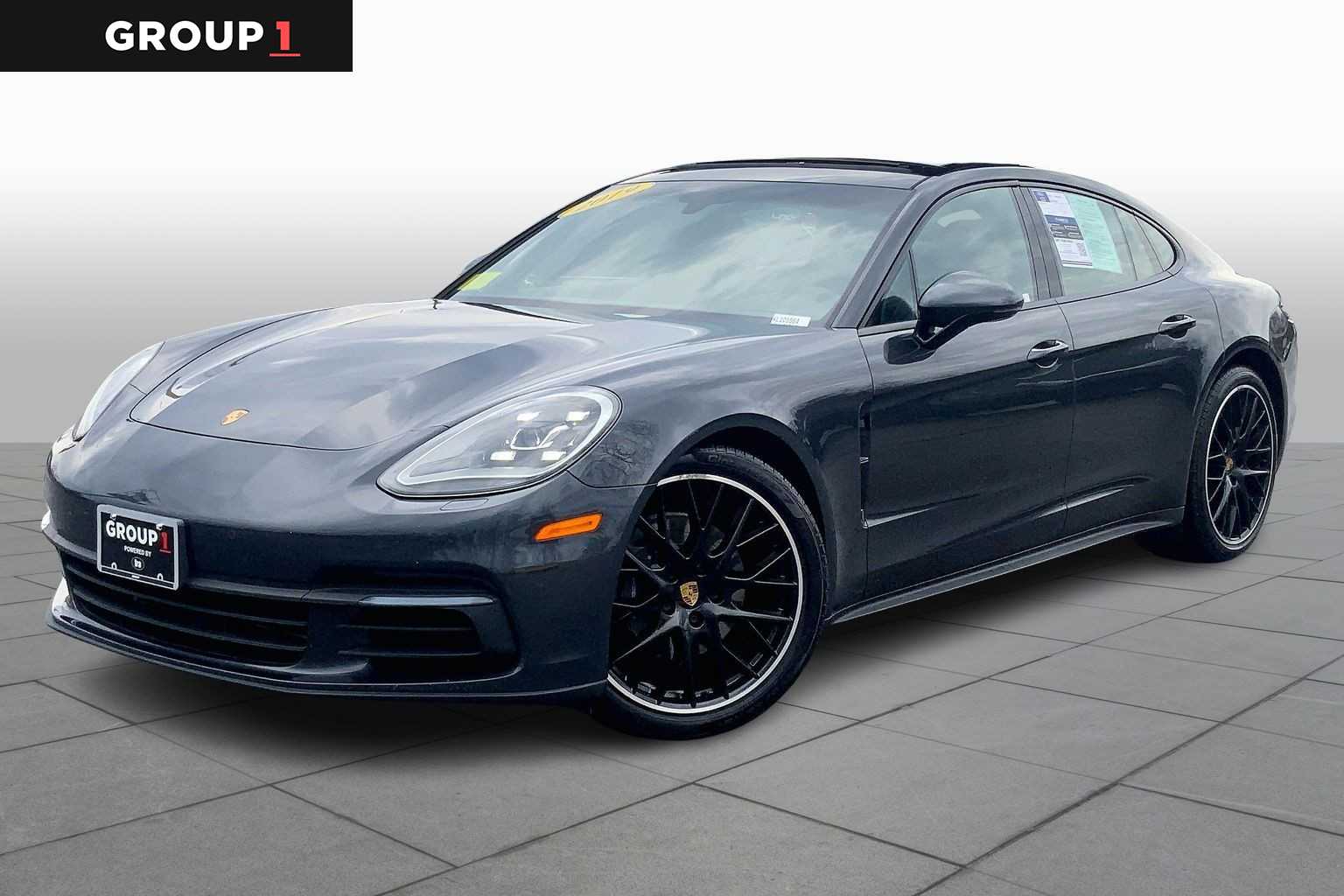Gray (Volcano Grey Metallic) 2019 Porsche Panamera 4 AWD Sedan All-Wheel Drive Automatic