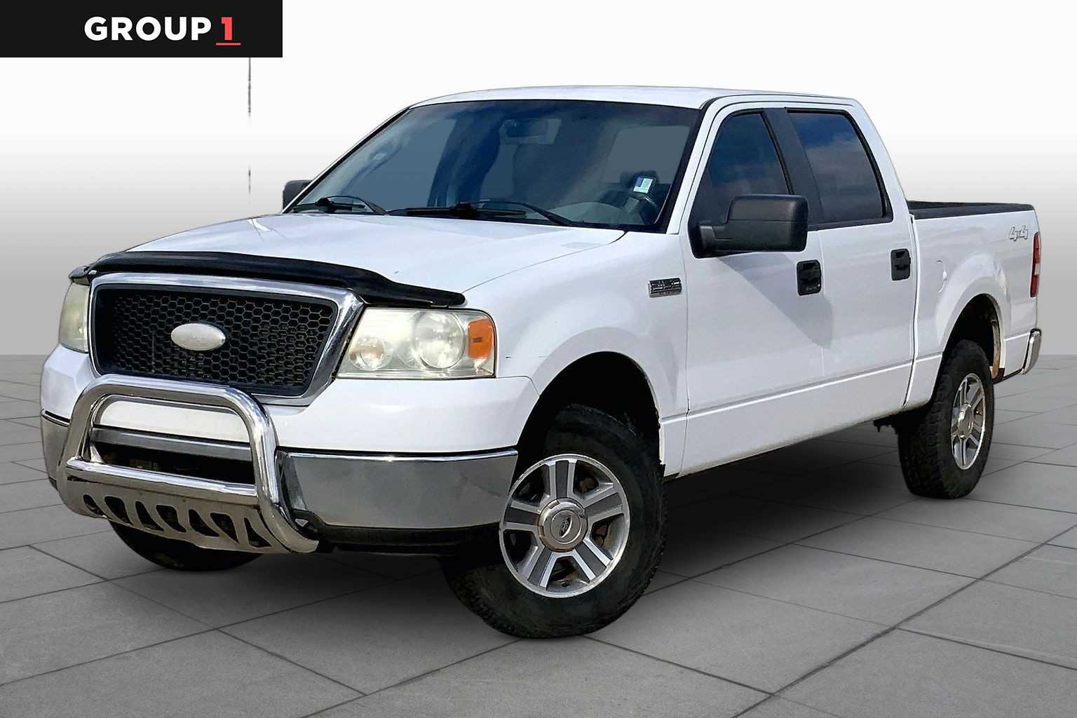 White Sand Tri-Coat Metallic 2007 Ford F-150 XLT SuperCrew Short Bed 4WD Pickup Truck Four-Wheel Drive 4-Speed Automatic