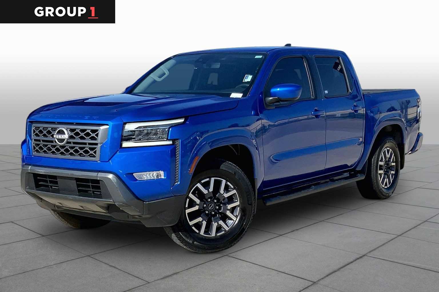 Blue 2024 Nissan Frontier Pickup Truck 4X2 9-Speed Automatic