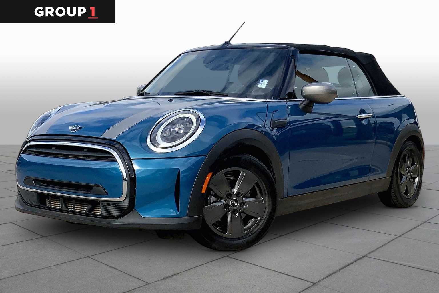 Island Blue Metallic 2022 MINI Cooper Convertible FWD Convertible Front-Wheel Drive 7-Speed Automatic