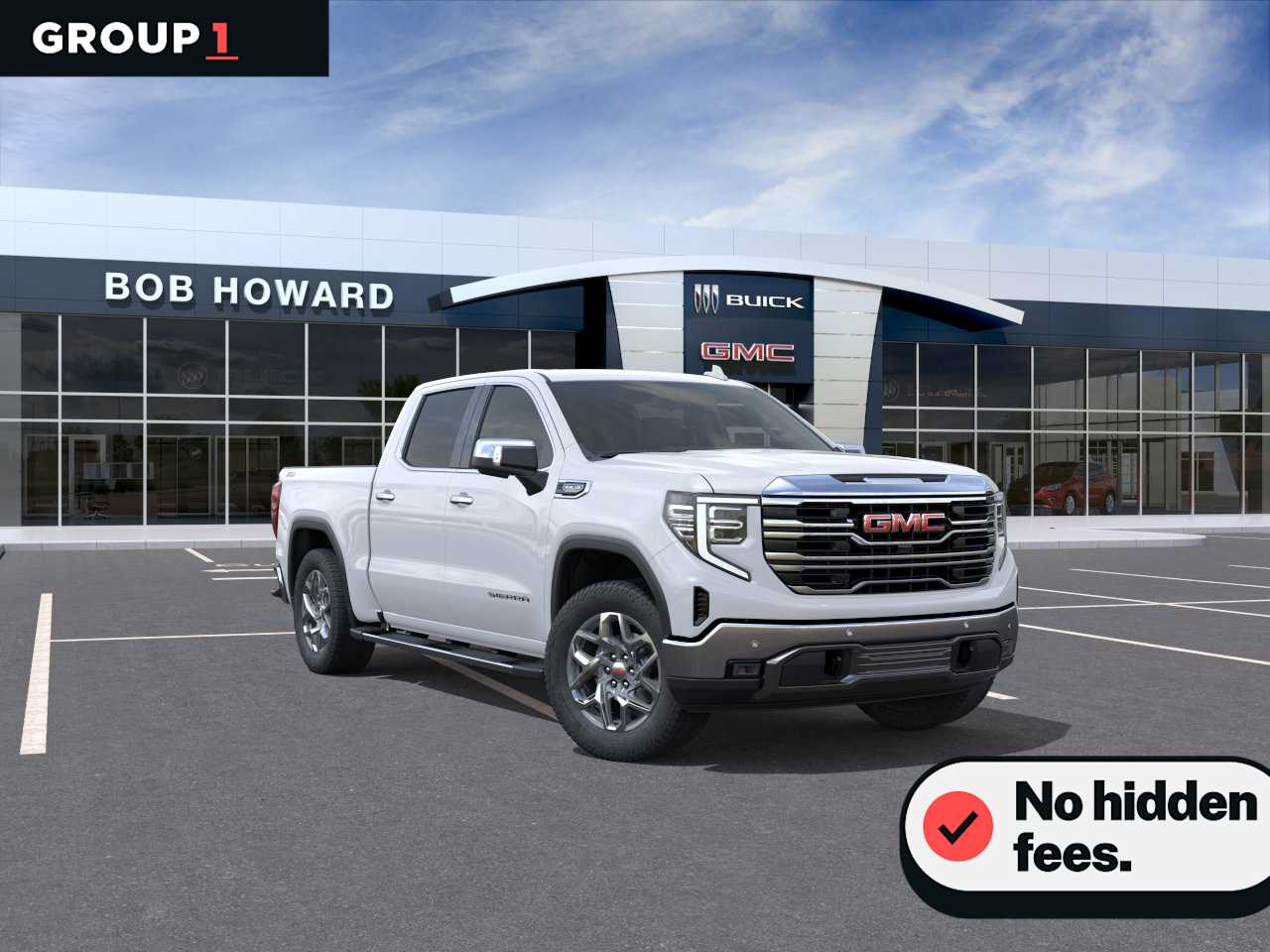 Summit White 2026 GMC Sierra 1500 Pickup Truck Four-Wheel Drive Automatic