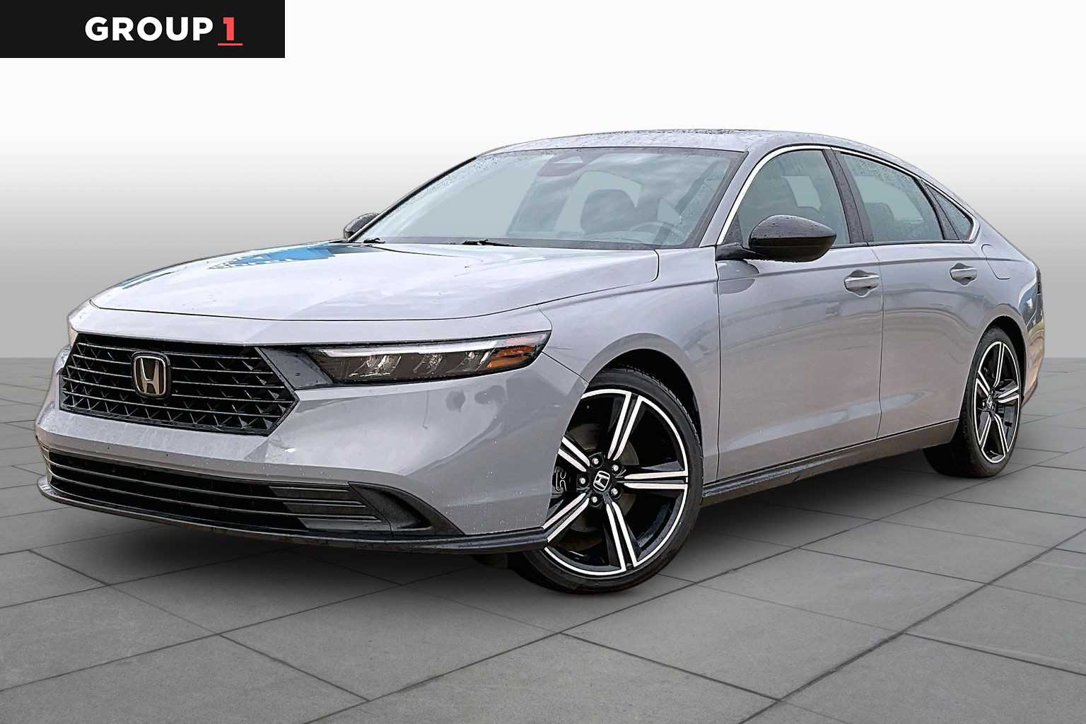 Urban Gray Pearl 2023 Honda Accord Hybrid Sedan Front-Wheel Drive Continuously Variable Transmission