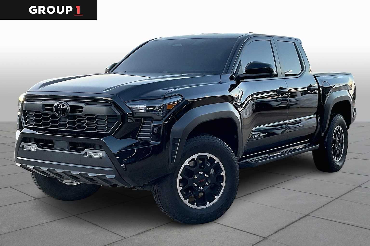 Black 2024 Toyota Tacoma TRD Off-Road Double Cab 4WD Pickup Truck Four-Wheel Drive 8-Speed Automatic