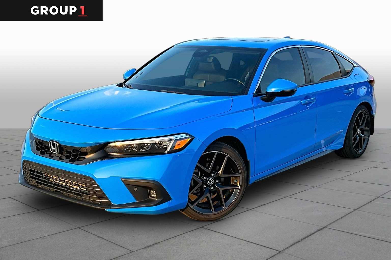Boost Blue Pearl 2022 Honda Civic Hatchback Hatchback Front-Wheel Drive Continuously Variable Transmission
