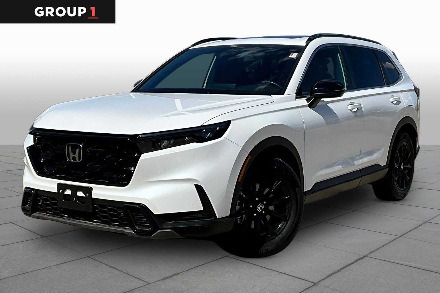 Platinum White Pearl 2025 Honda CR-V Hybrid Sport-L FWD SUV / Crossover Front-Wheel Drive Continuously Variable Transmission