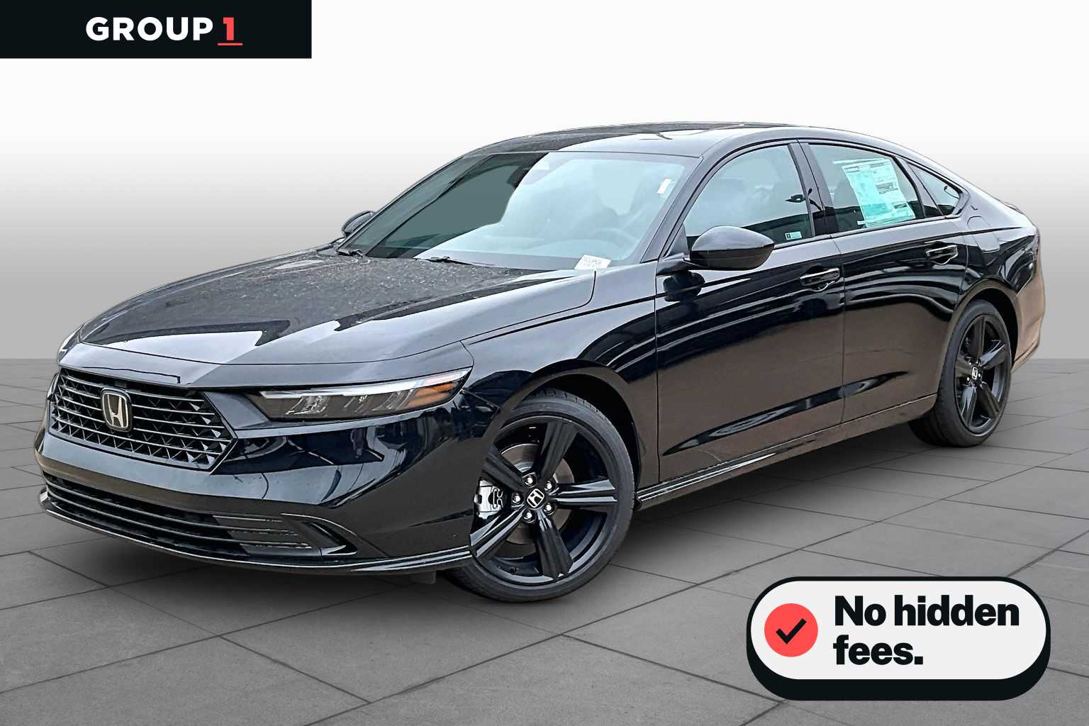 Crystal Black Pearl 2026 Honda Accord Hybrid Sedan Front-Wheel Drive Continuously Variable Transmission
