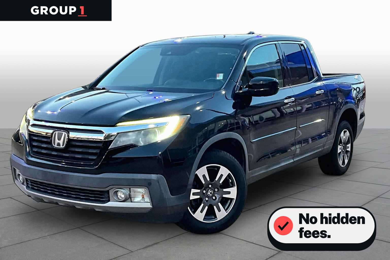 Crystal Black Pearl 2017 Honda Ridgeline Pickup Truck All-Wheel Drive 6-Speed Automatic