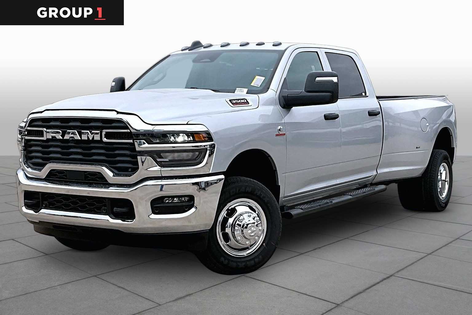 Silver Zynith 2026 RAM 3500 Tradesman Crew Cab LB DRW 4WD Pickup Truck Four-Wheel Drive 8-Speed Automatic