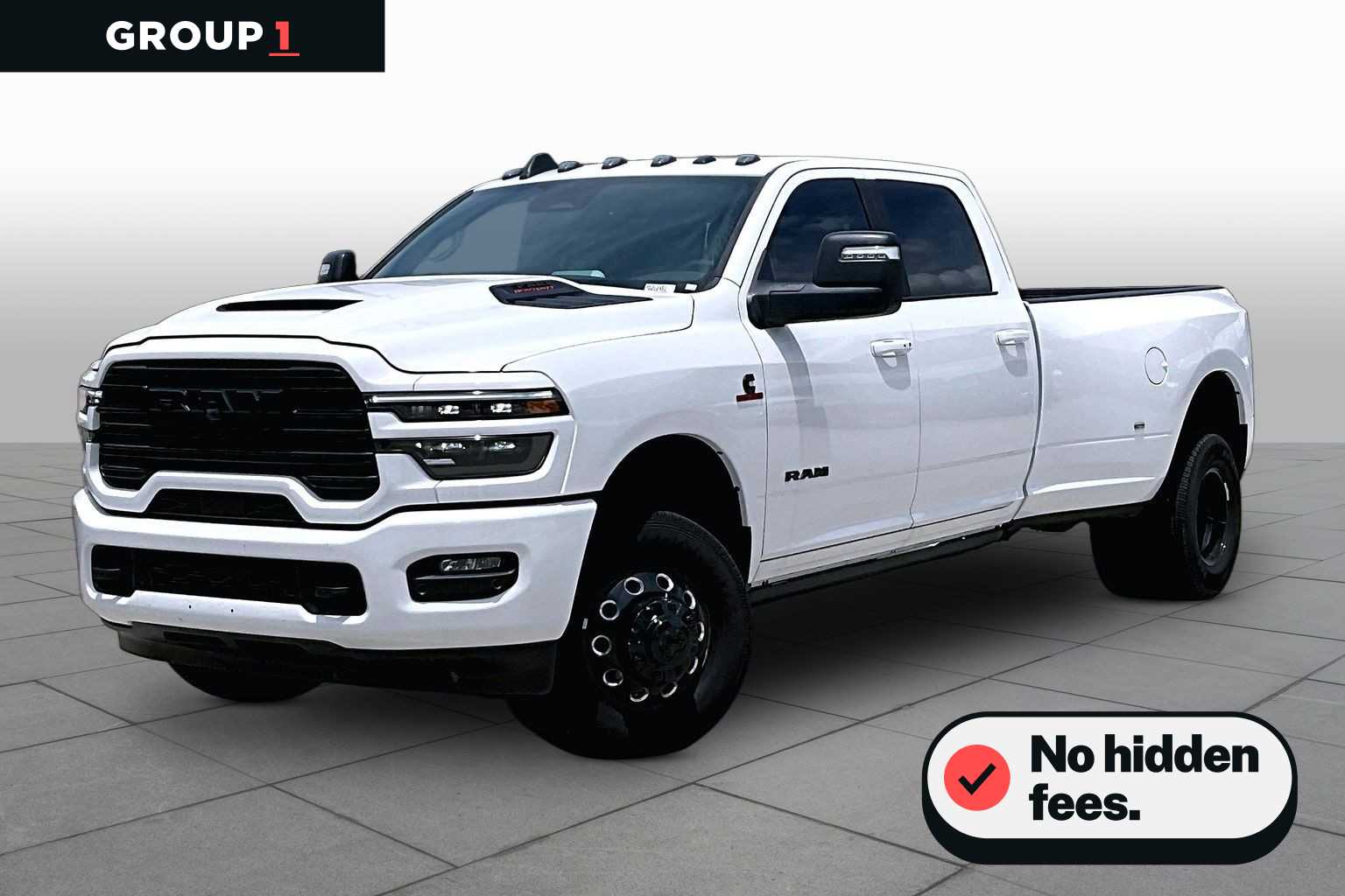 Bright White Clearcoat 2026 RAM 3500 Pickup Truck Four-Wheel Drive 8-Speed Automatic