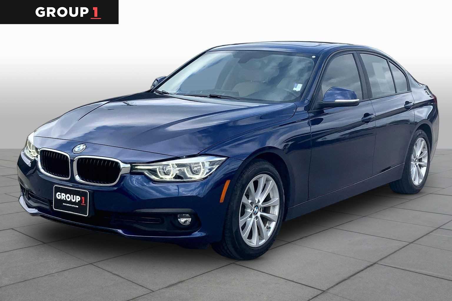 Mediterranean Blue Metallic 2018 BMW 3 Series Sedan All-Wheel Drive 8-Speed Automatic